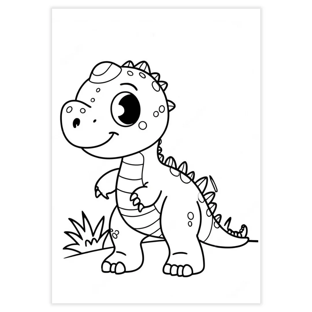 Desenhos para Colorir - Dinossauros - imagem 5