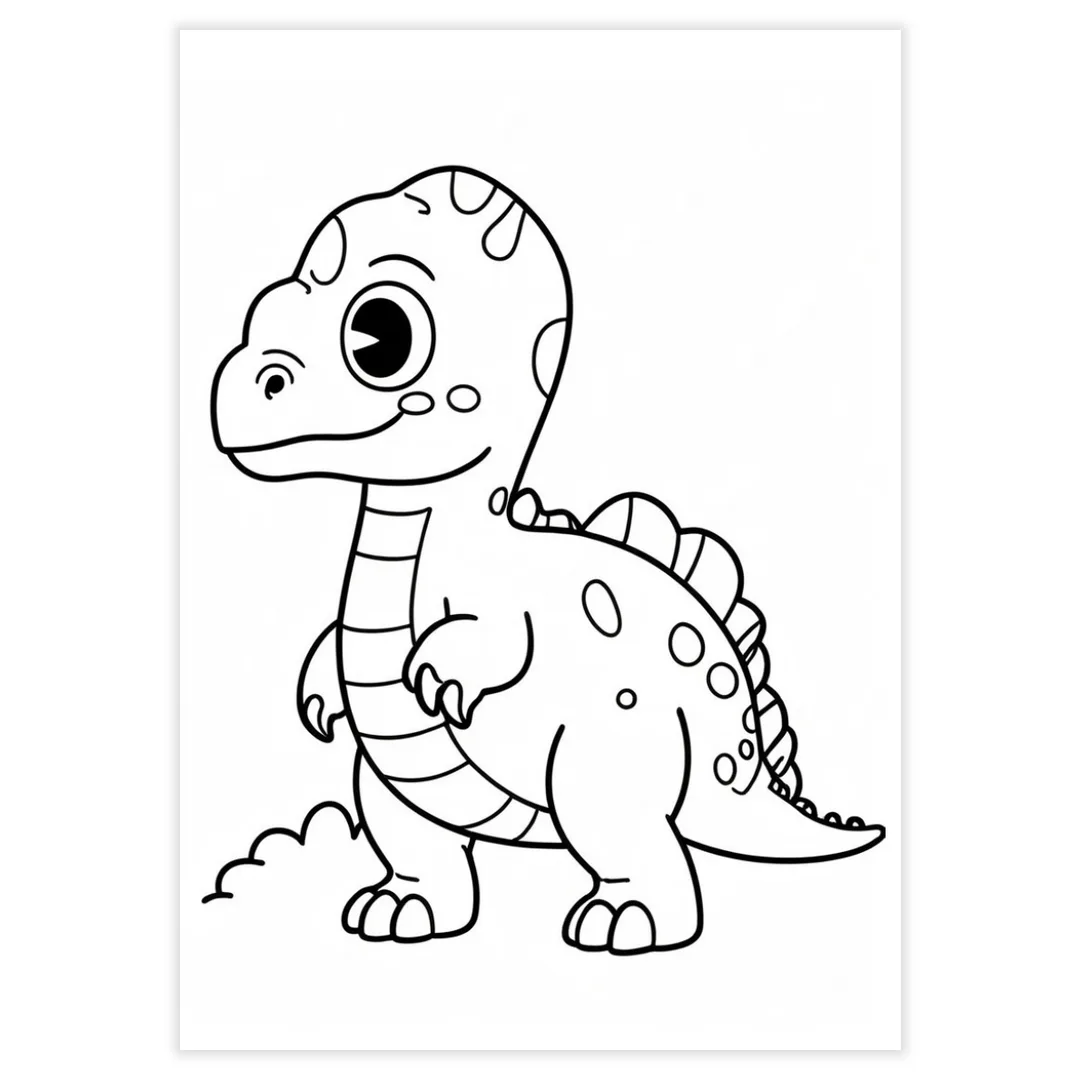 Desenhos para Colorir - Dinossauros - imagem 6
