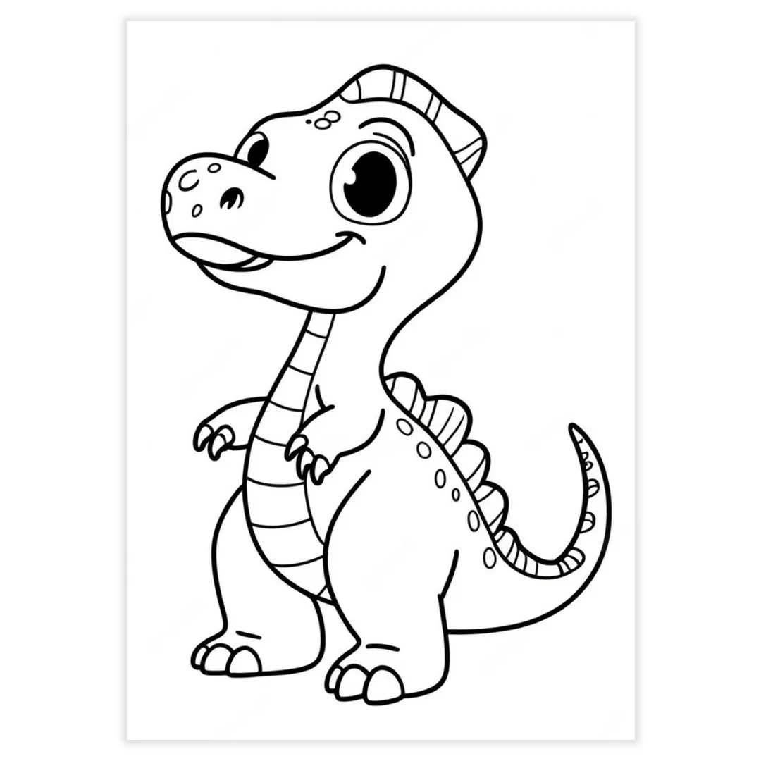 Desenhos para Colorir - Dinossauros - imagem 7