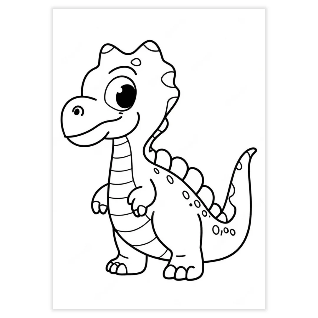 Desenhos para Colorir - Dinossauros - imagem 8