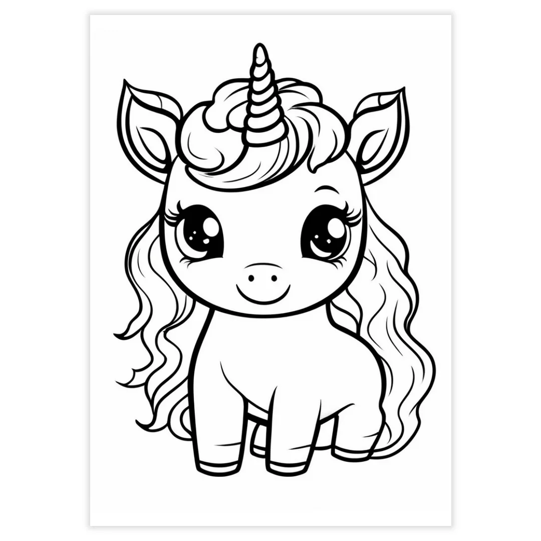 Desenhos para Colorir - Unicórnios - imagem 2