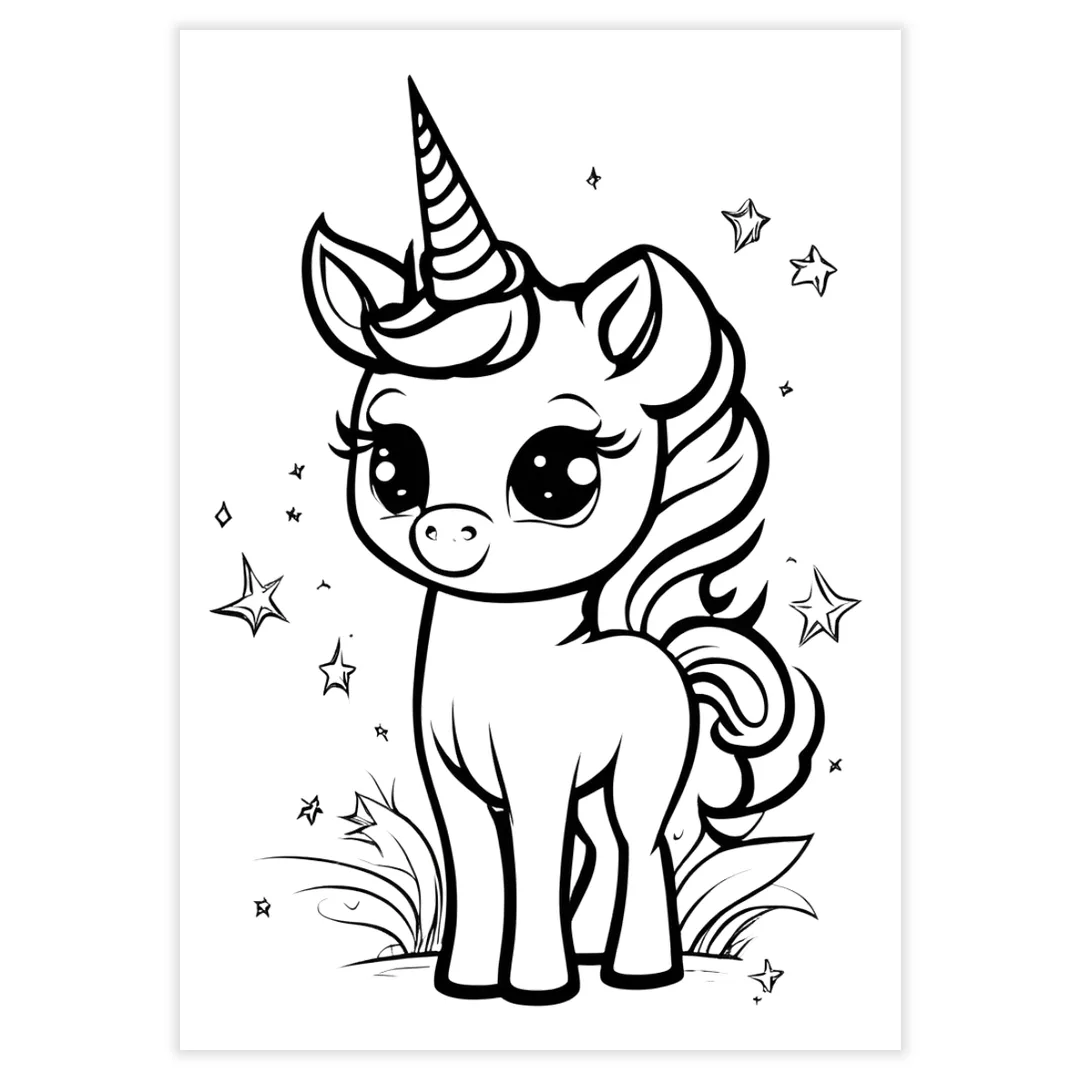 Desenhos para Colorir - Unicórnios - imagem 4