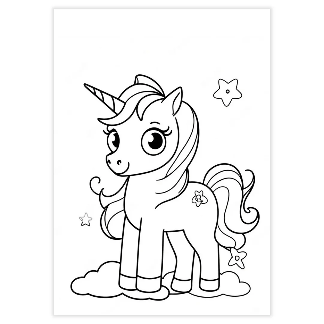 Desenhos para Colorir - Unicórnios - imagem 7