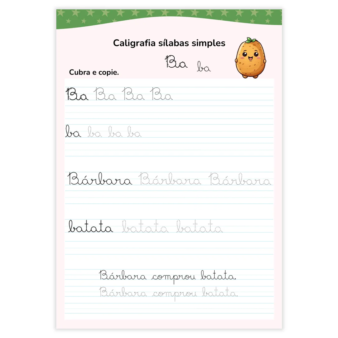 Caligrafia Cursiva e Bastão - imagem 6