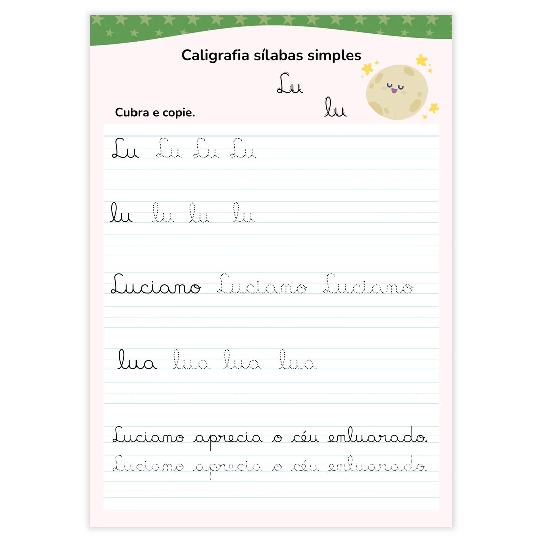 Caligrafia Cursiva e Bastão - imagem 7