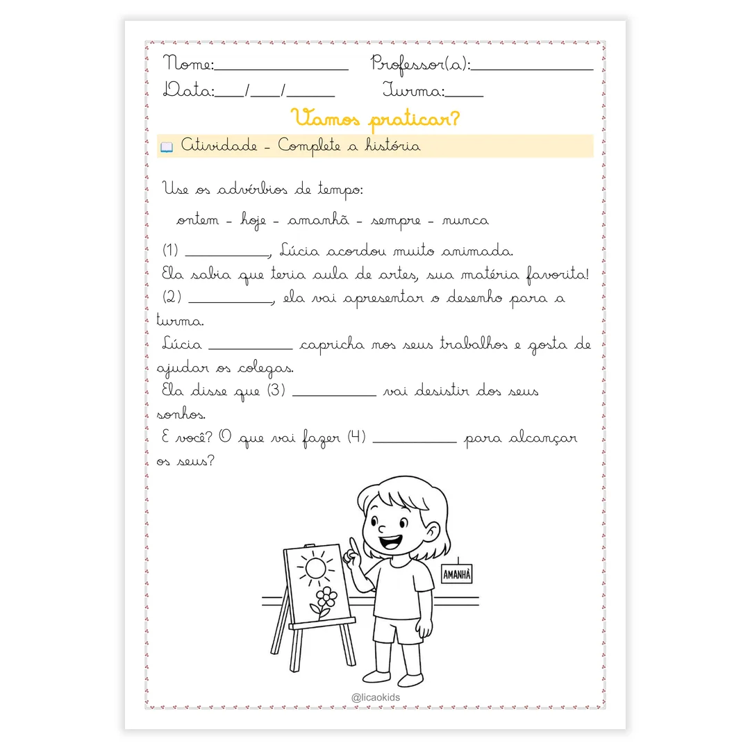 Classes Gramaticais em Letra Cursiva - imagem 15