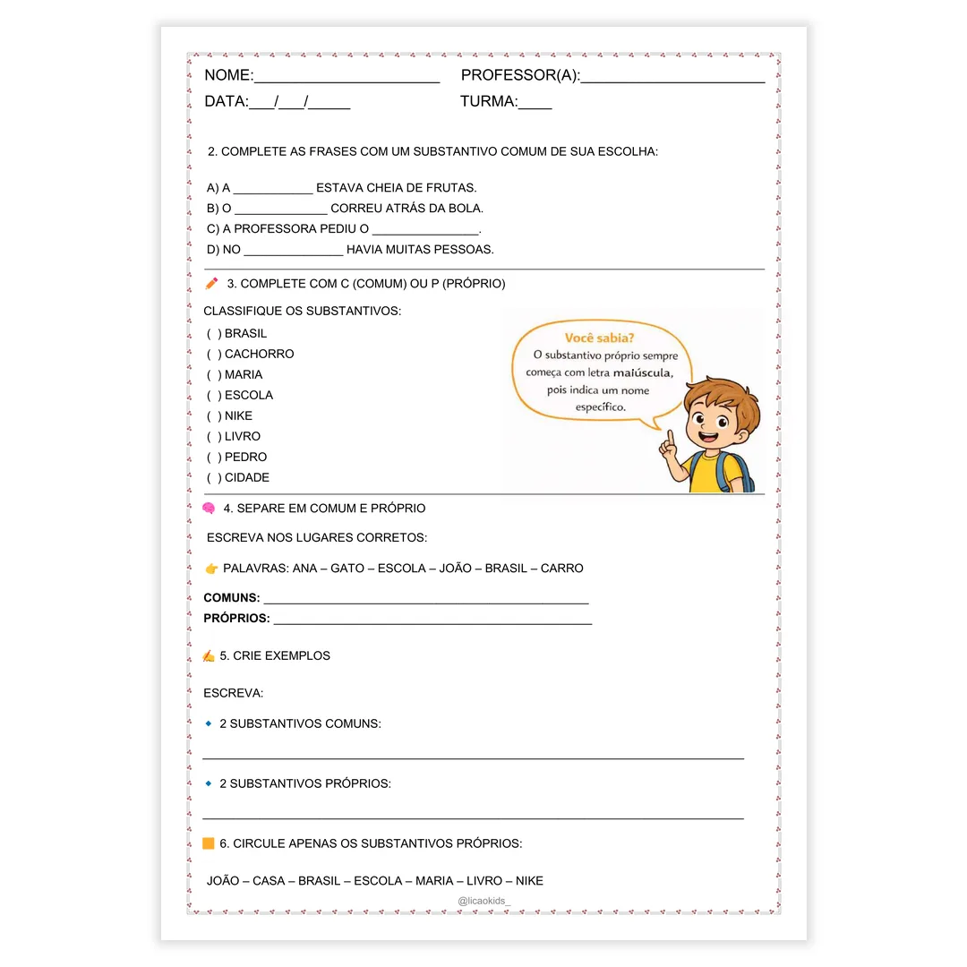 Classes Gramaticais em Letra Bastão - imagem 3