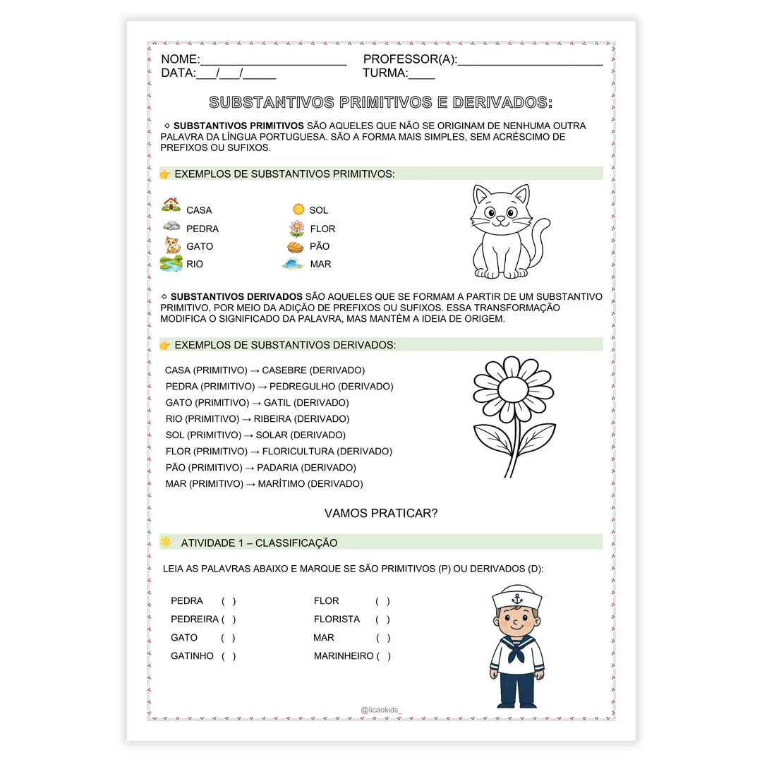 Classes Gramaticais em Letra Bastão - imagem 6