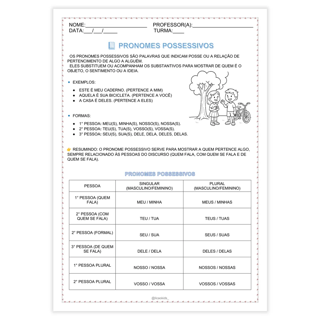 Classes Gramaticais em Letra Bastão - imagem 11