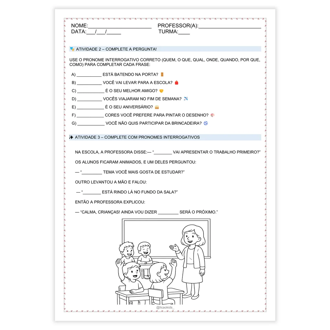 Classes Gramaticais em Letra Bastão - imagem 13
