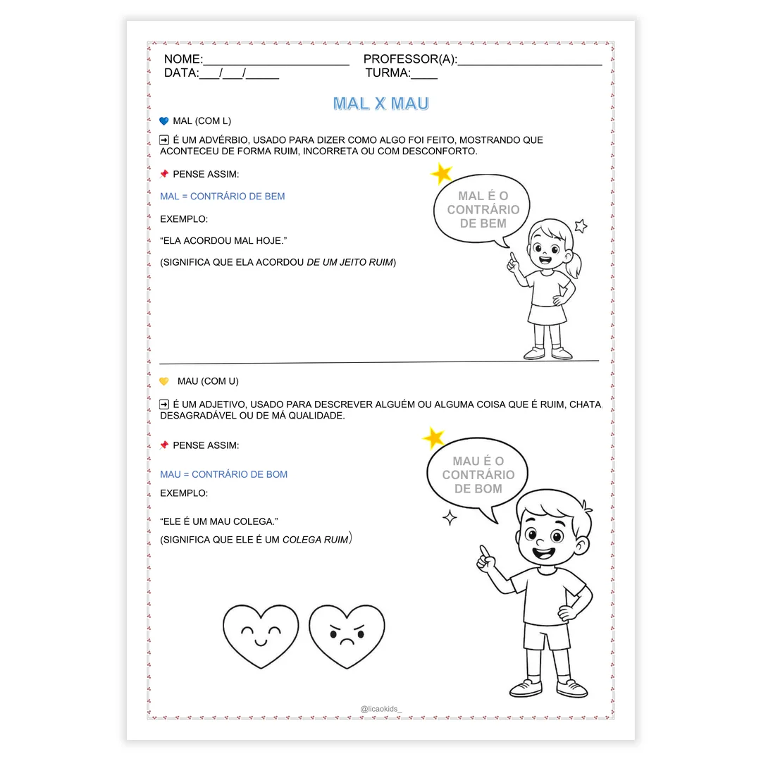 Classes Gramaticais em Letra Bastão - imagem 17