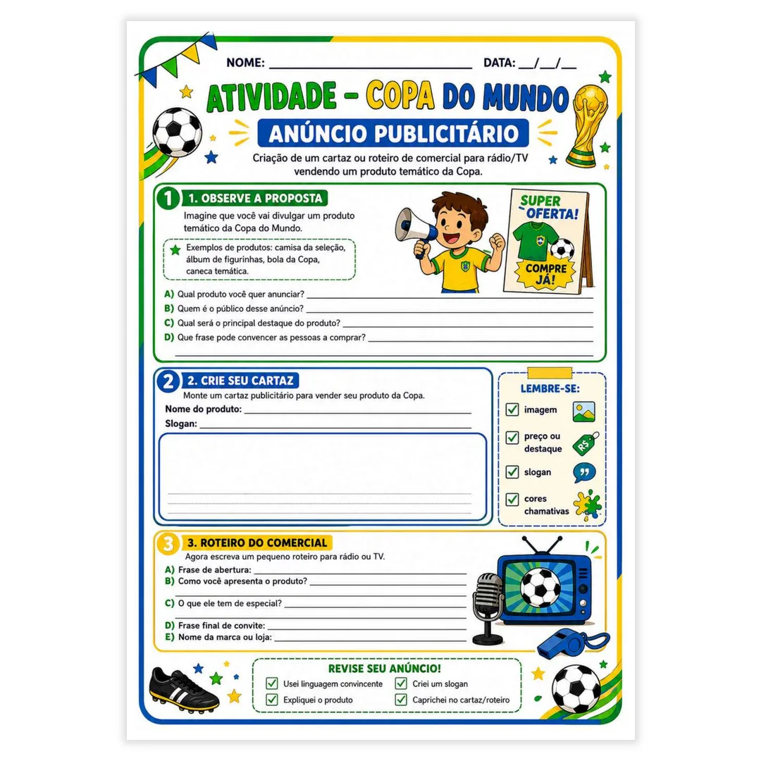Copa do Mundo 2026 5° Ano - imagem 4