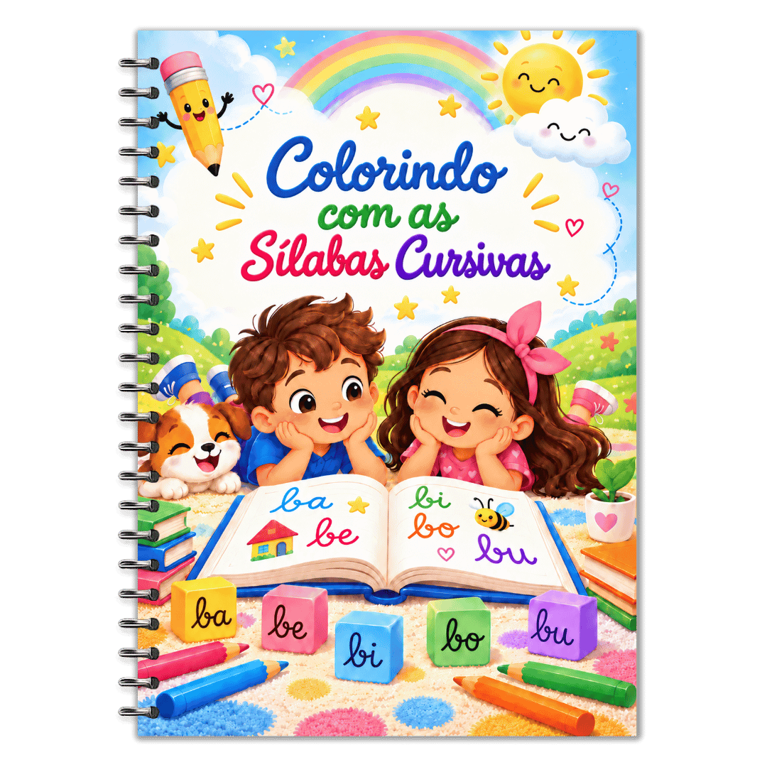 Colorindo com as Sílabas Cursivas